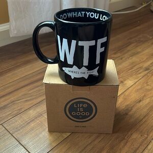 New! Life is Good WTF Mug